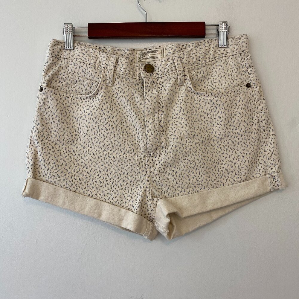 Current Elliott Micro Floral Denim Shorts The West Coast Charmer Women 31 Sample